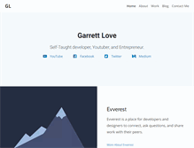 Tablet Screenshot of garrettlove.com
